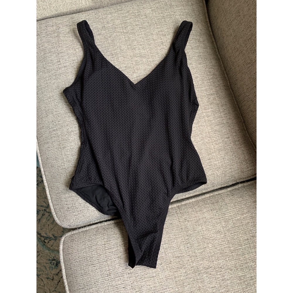 One Piece Bathing Suit (Black, Size XS)